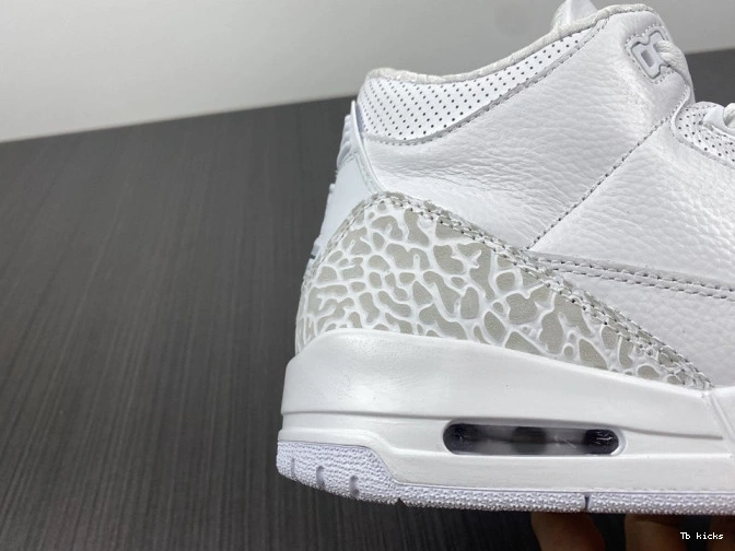 Reps TBK PS Retro 3 Jordan Air 'Triple 429487-111 White' 0805